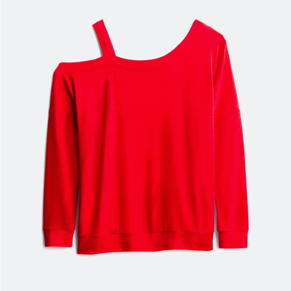 ☀️Market&Spruce Red Cold Shoulder Top